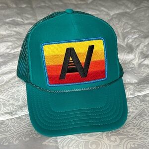 Sea green Aviator Nation trucker hat- like new!
